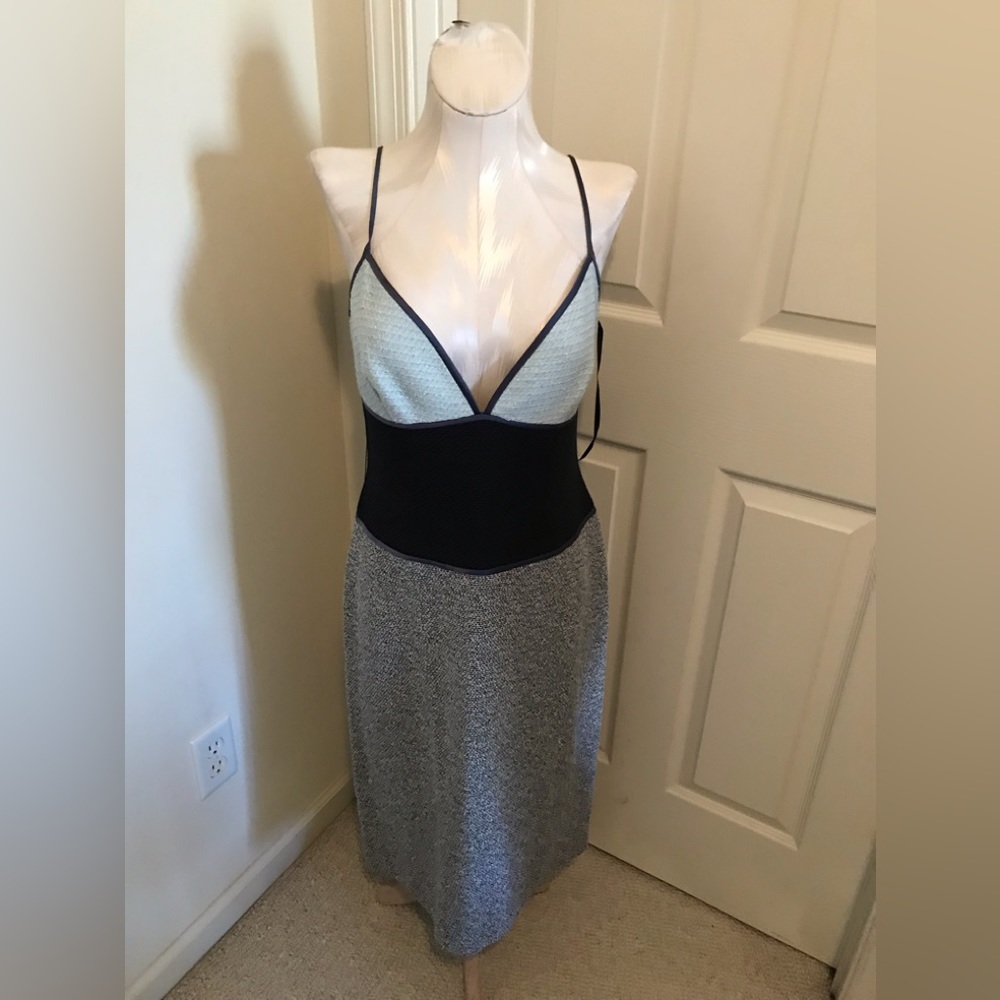 St. John dress nwt size 8 $1095 Black Sea multi